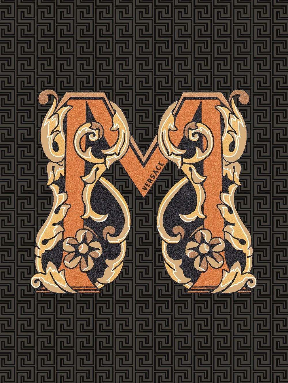 Декоративные элементы Versace Alphabet Lettera Nera M 48982, цвет разноцветный, поверхность глянцевая, прямоугольник, 145x194