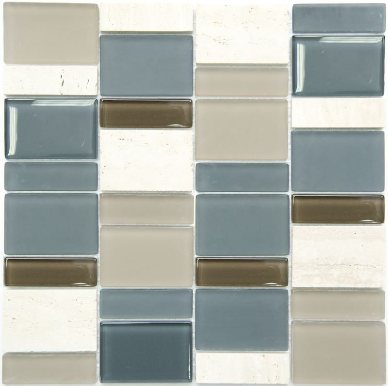 Мозаика NS Mosaic S-838, цвет разноцветный, поверхность глянцевая, квадрат, 298x298