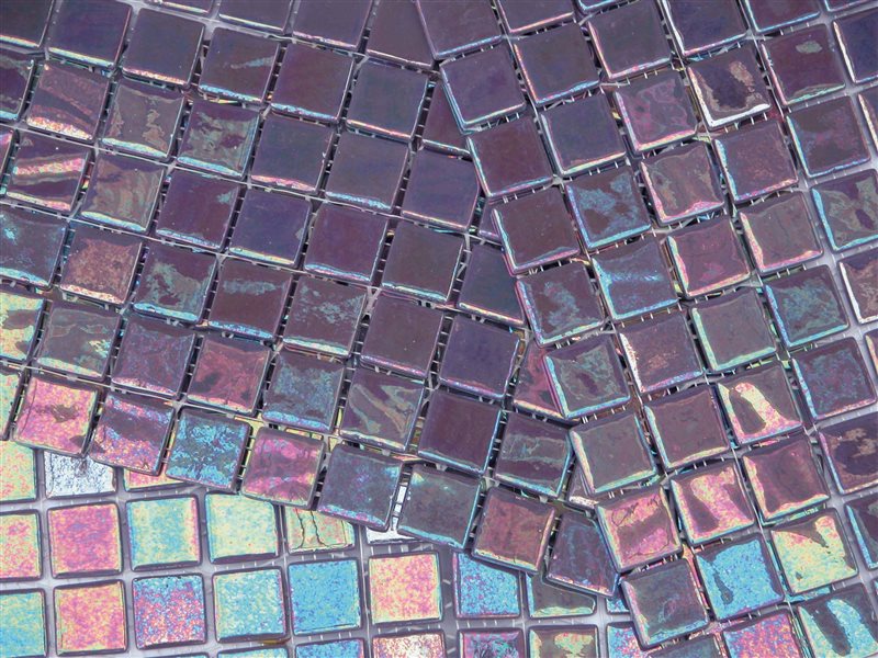 Мозаика Mosavit Acquaris Lila, цвет фиолетовый, поверхность глянцевая, квадрат, 316x316