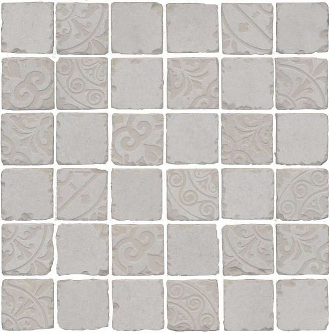 Мозаика Kerama Marazzi Декор Про Фьюче серый светлый мозаичный SBM005\DD640320, цвет серый, поверхность матовая, квадрат, 300x300