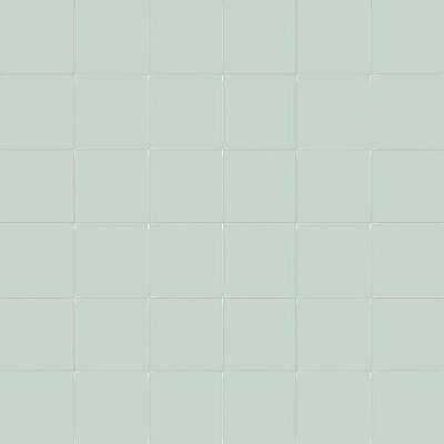 Мозаика Ce.Si Metro Edera, цвет бирюзовый, поверхность матовая, квадрат, 300x300