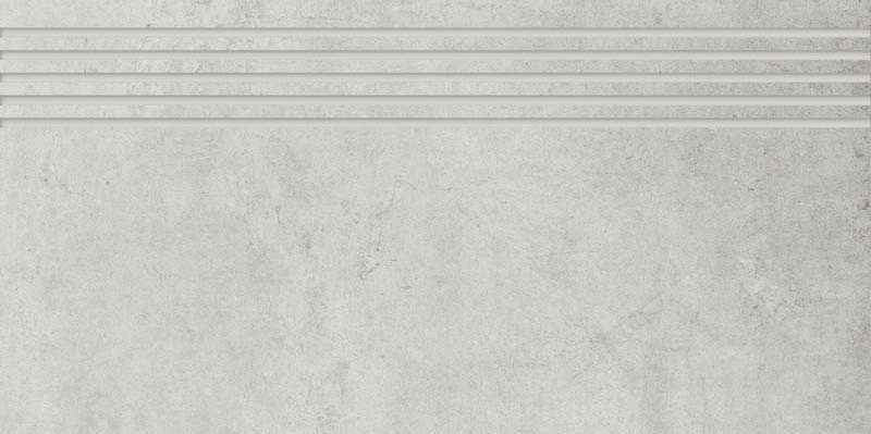 Ступени Paradyz Scratch Bianco Stopnica Prosta Nacinana Polpoler, цвет серый, поверхность полированная, прямоугольник, 298x598