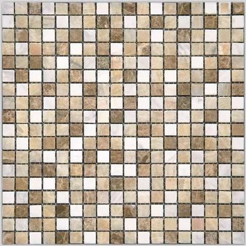 Мозаика Natural Mosaic I-Тilе (1,5X1,5) 4MT-12-15T, цвет разноцветный, поверхность матовая, квадрат, 298x298