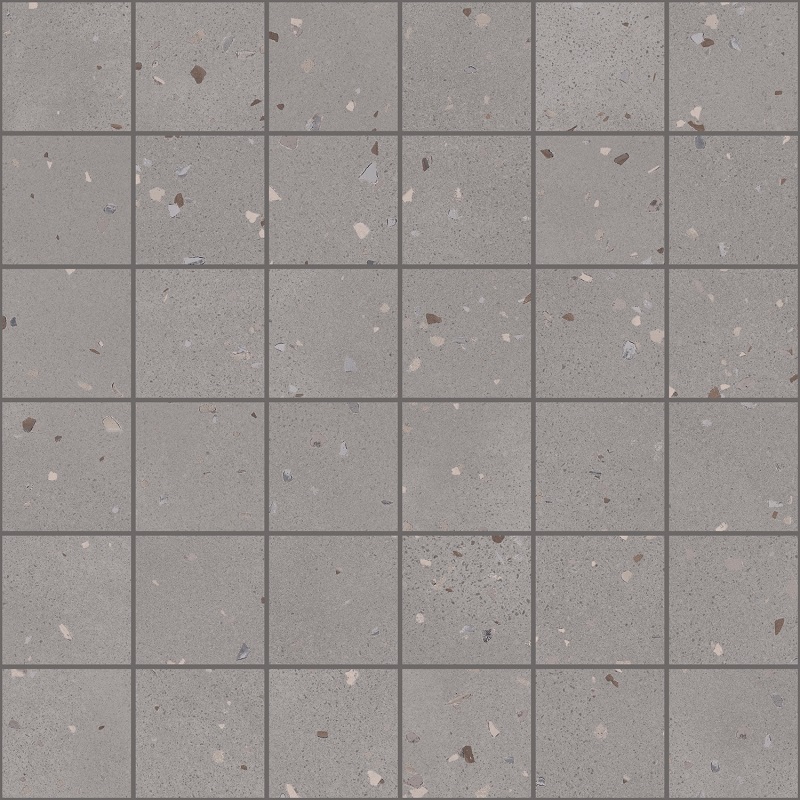 Мозаика Sant Agostino Deconcrete Mosaic De-Micro Grey CSAMDIGR30, цвет серый, поверхность матовая, квадрат, 300x300