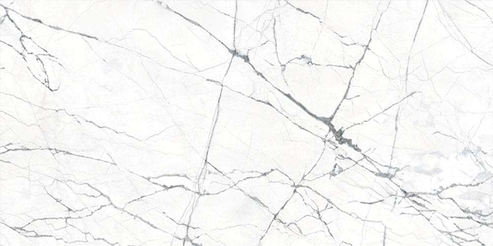 Керамогранит Geotiles Kairos Blanco Leviglass, цвет белый серый, поверхность полированная, прямоугольник, 600x1200