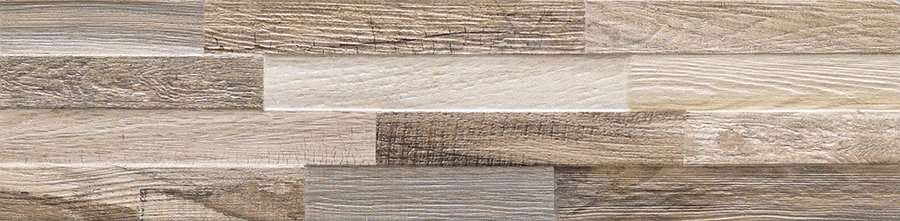 Керамогранит RHS Rondine Wall Art Taupe J86617, цвет коричневый, поверхность структурированная, прямоугольник, 150x610