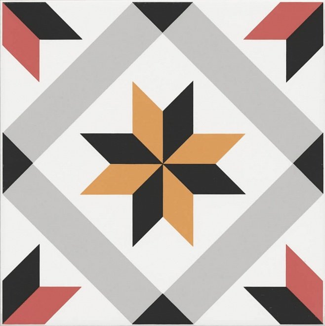 Декоративные элементы Kerama Marazzi Декор Ателье NT\B243\5009, цвет разноцветный, поверхность матовая, квадрат, 200x200