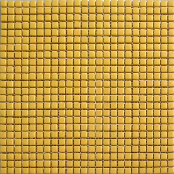 Мозаика Lace Mosaic SS 19, цвет жёлтый, поверхность глянцевая, квадрат, 315x315