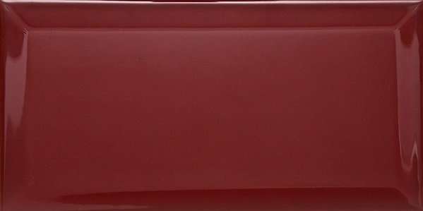 Керамическая плитка Dar Ceramics Biselado Burdeos Brillo, цвет бордовый, поверхность глянцевая, кабанчик, 100x200