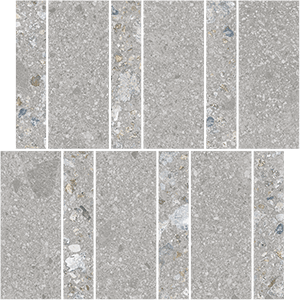 Мозаика Vives Gea Mosaico Amasia AB|C Ceniza, цвет серый, поверхность матовая, квадрат, 300x300