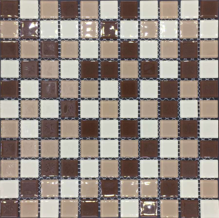 Мозаика Pixel Mosaic PIX007 Стекло (25x25 мм), цвет разноцветный, поверхность глянцевая, квадрат, 300x300