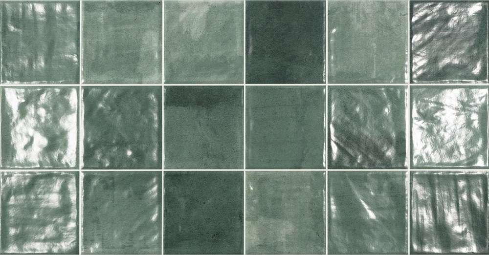 Керамическая плитка Eco Ceramica Cool Green, цвет зелёный, поверхность глянцевая, прямоугольник, 316x600