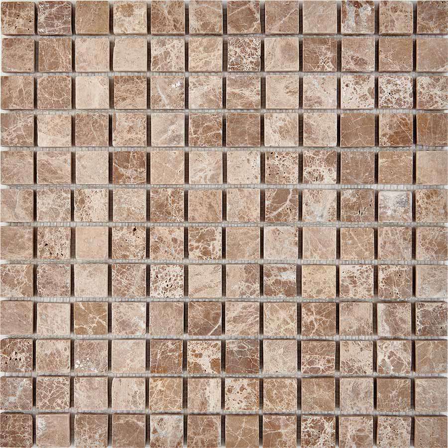 Мозаика Pixel Mosaic PIX225 Мрамор (23x23 мм), цвет бежевый, поверхность матовая, квадрат, 305x305