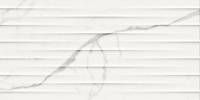 Керамическая плитка Marazzi Italy Elegance Statuario Str Drape 3D MN9D, цвет белый, поверхность глянцевая 3d (объёмная), прямоугольник, 300x600