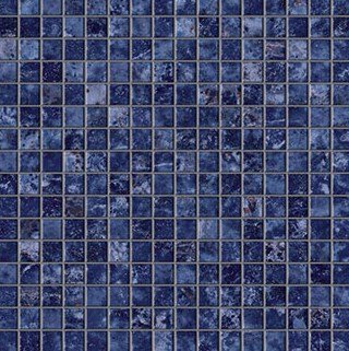 Мозаика Atlas Concorde Italy Marvel Ultramarine Mosaico Lappato AOVD, цвет синий, поверхность лаппатированная, квадрат, 300x300