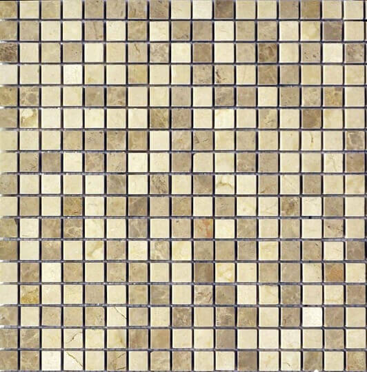 Мозаика Q-Stones QS-071-15P/10, цвет разноцветный, поверхность матовая, квадрат, 305x305