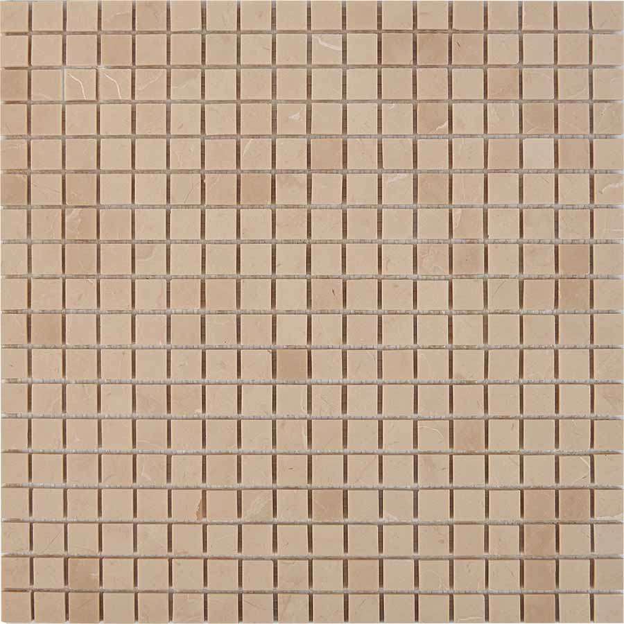 Мозаика Pixel Mosaic PIX226 Мрамор (15x15 мм), цвет бежевый, поверхность полированная, квадрат, 300x300