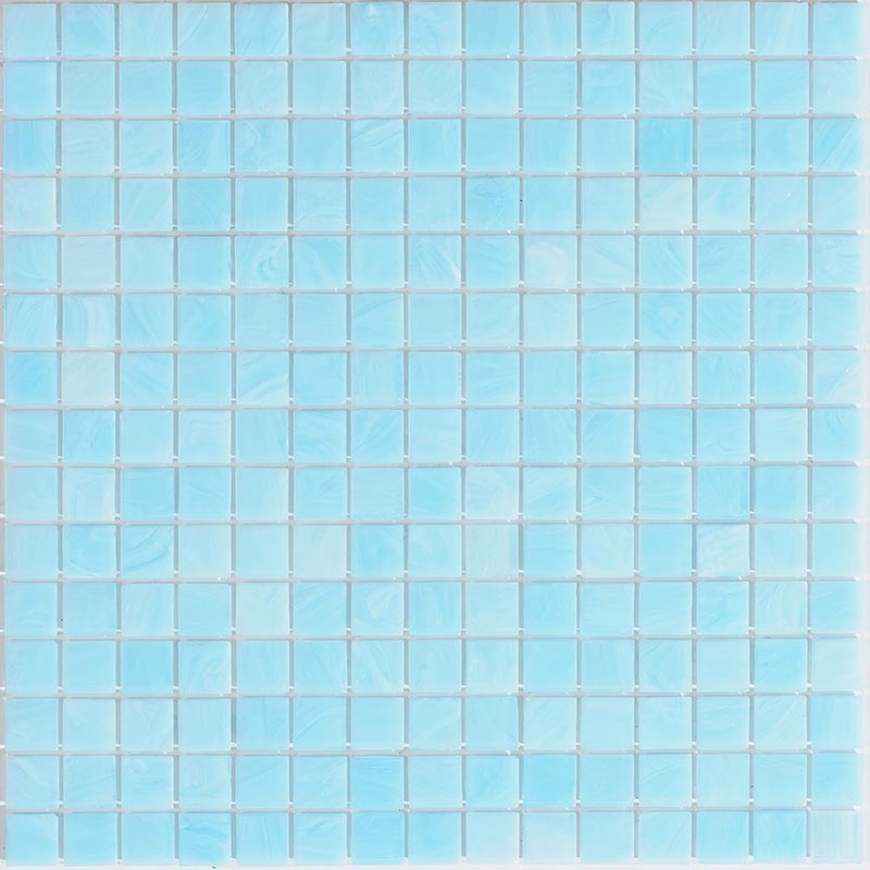 Мозаика Alma Mosaic Stella STB308, цвет голубой, поверхность глянцевая, квадрат, 327x327