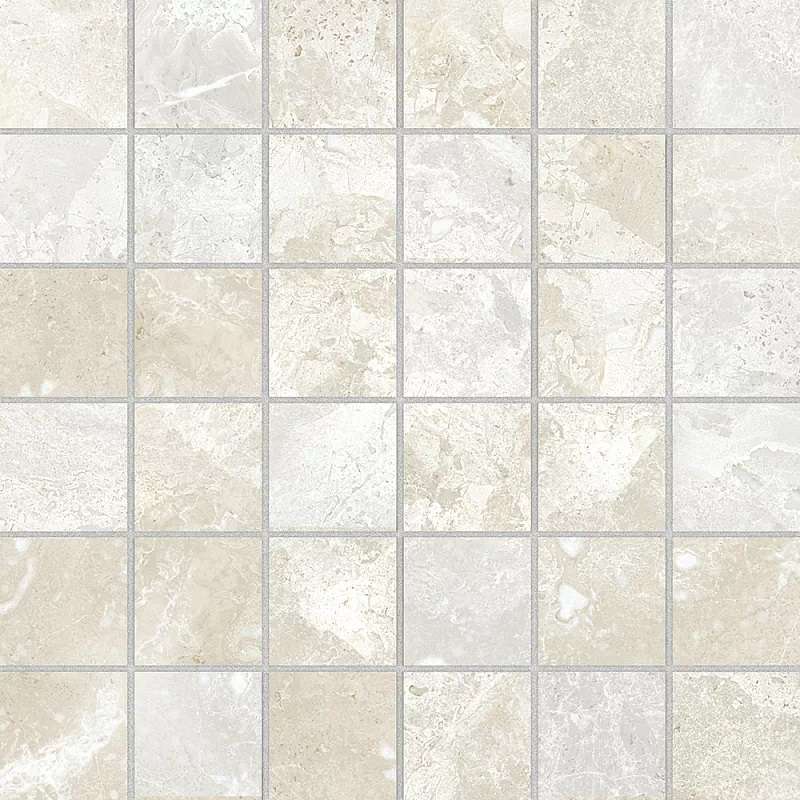Мозаика Azteca Fontana Mosaico Lux Mix, цвет белый, поверхность матовая, квадрат, 300x300