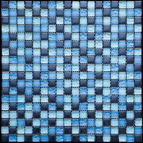 Мозаика Natural Mosaic Pastel PST-023 (Стекло), цвет голубой, поверхность глянцевая, квадрат, 298x298