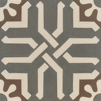 Декоративные элементы Apavisa Encaustic Graphite Decor, цвет бежевый, поверхность матовая, квадрат, 300x300
