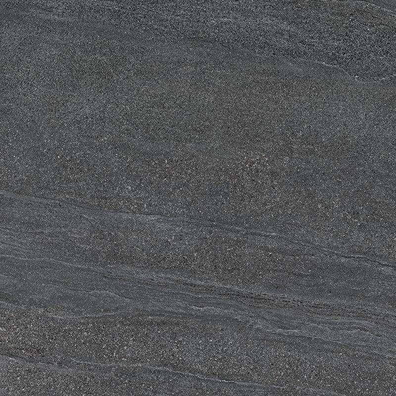 Широкоформатный керамогранит Ergon Elegance Pro Anthracite Naturale EK83, цвет чёрный, поверхность натуральная, квадрат, 1200x1200