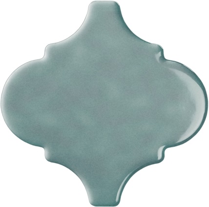 Керамическая плитка Bestile Bondi Arabesque Blue, цвет голубой, поверхность матовая, арабеска, 150x150