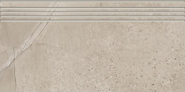 Ступени Kerranova Marble Trend K-1005/SR/st01, цвет серый, поверхность структурированная, прямоугольник, 294x600