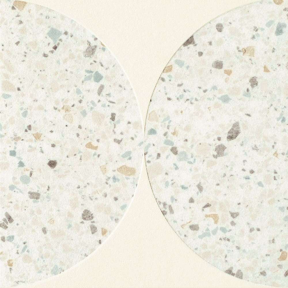 Декоративные элементы Maciej Zien Funky Dekor Gresowy White 4, цвет разноцветный бежевый, поверхность матовая, квадрат, 198x198