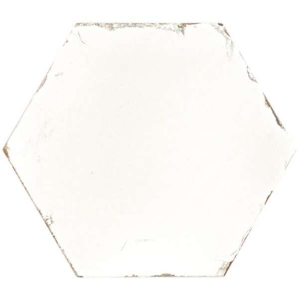 Керамогранит Monopole Studio Ivory, цвет белый, поверхность матовая, шестиугольник, 200x240