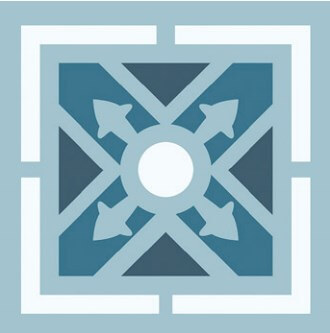 Керамогранит Heralgi Gio Abir Cold, цвет синий, поверхность матовая, квадрат, 200x200