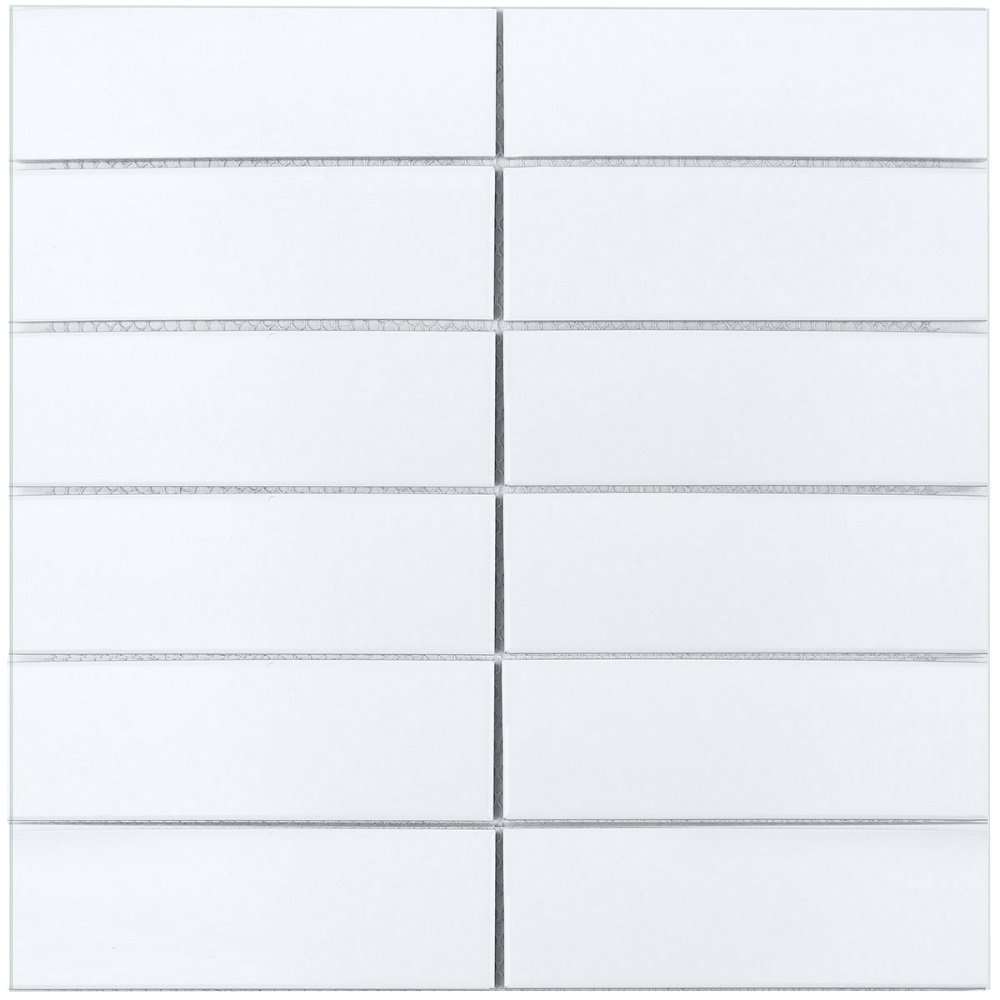 Мозаика Starmosaic Homework White Matt V-VW56000, цвет белый, поверхность матовая, квадрат, 300x300