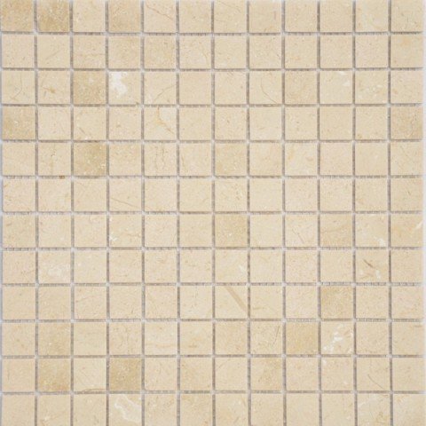 Мозаика Caramelle Mosaic Pietrine Crema Marfil Mat 23X23 4mm, цвет бежевый, поверхность матовая, квадрат, 298x298