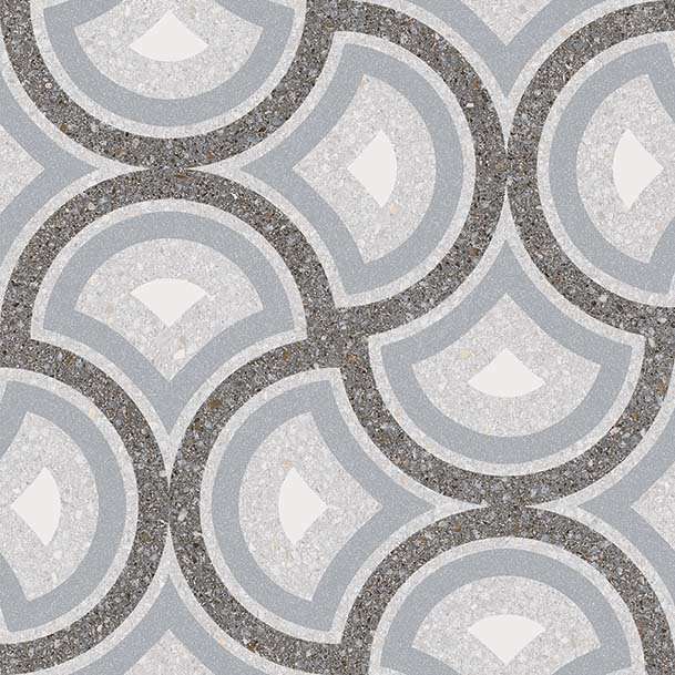 Декоративные элементы Vives Pigneto Humo, цвет серый, поверхность матовая, квадрат, 200x200