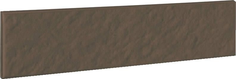 Бордюры Opoczno Simple Brown Elewacyjna Strukturalna 3-D, цвет коричневый, поверхность структурированная, прямоугольник, 245x65