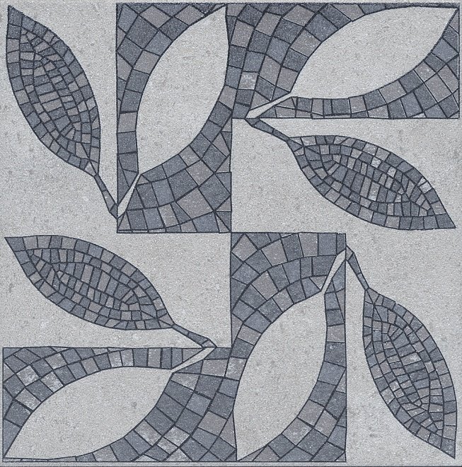 Декоративные элементы Kerama Marazzi Декор Аллея ST10\SG9118, цвет серый, поверхность матовая, квадрат, 300x300