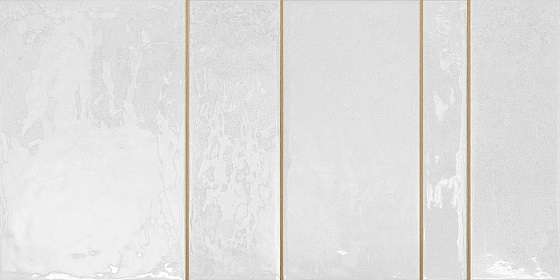Керамическая плитка Dual Gres Kian White, цвет белый, поверхность глянцевая, прямоугольник, 300x600