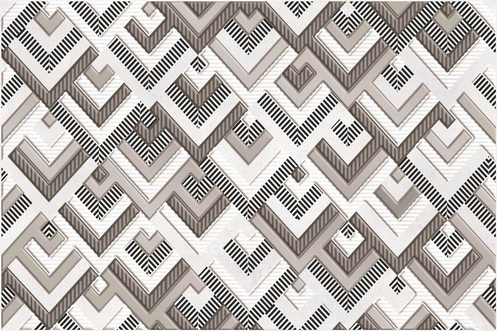 Декоративные элементы Axima Наварра Декор D, цвет серый, поверхность глянцевая, прямоугольник, 200x300