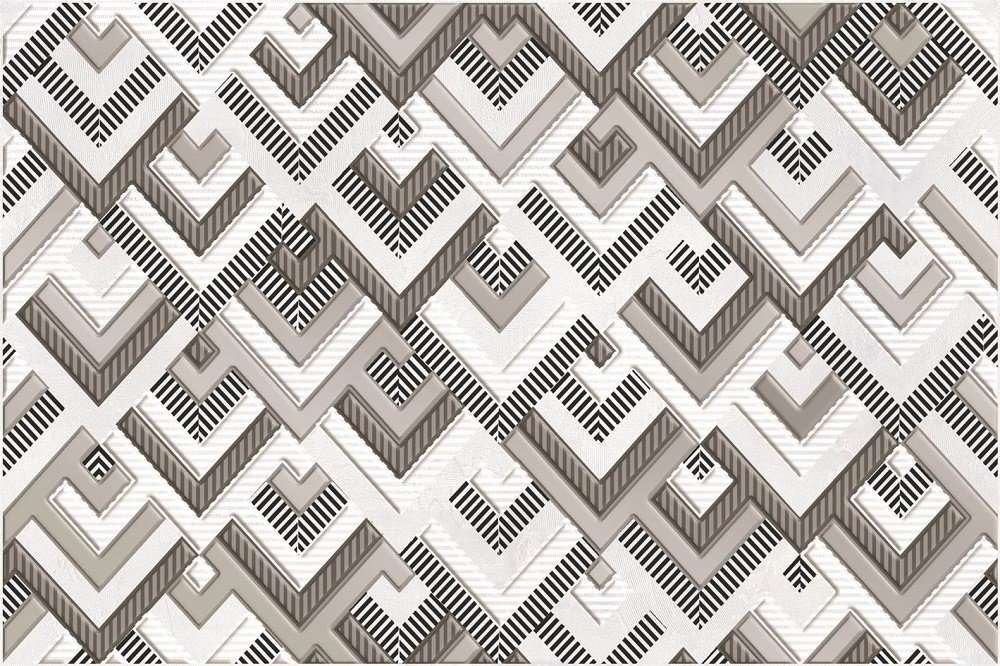 Декоративные элементы Axima Наварра Декор D, цвет серый, поверхность глянцевая, прямоугольник, 200x300
