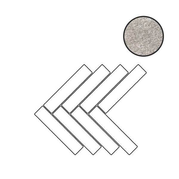 Мозаика Imola Trail18 MK.QUAR GRI18 1, цвет серый, поверхность структурированная, прямоугольник, 355x420