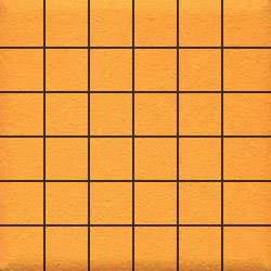 Мозаика Ce.Si Full Body Potassio Su Rete 5x5, цвет оранжевый, поверхность матовая, квадрат, 300x300