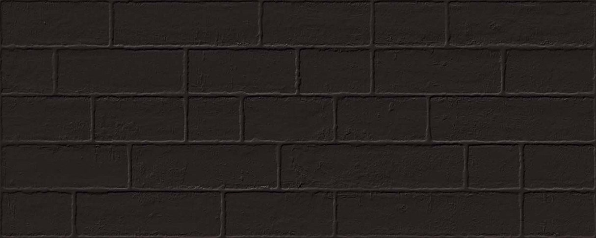 Керамическая плитка Vives Marlon Edale Negro, цвет чёрный, поверхность матовая, под кирпич, 200x500
