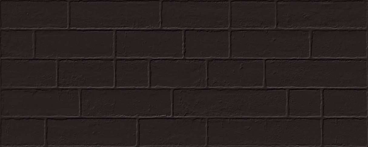 Керамическая плитка Vives Marlon Edale Negro, цвет чёрный, поверхность матовая, под кирпич, 200x500