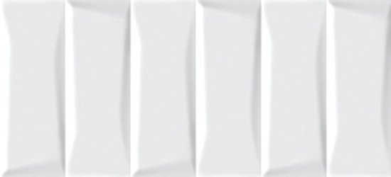 Керамическая плитка Cersanit Evolution Кирпичи Белый Рельеф EVG053, цвет белый, поверхность глянцевая, под кирпич, 200x440