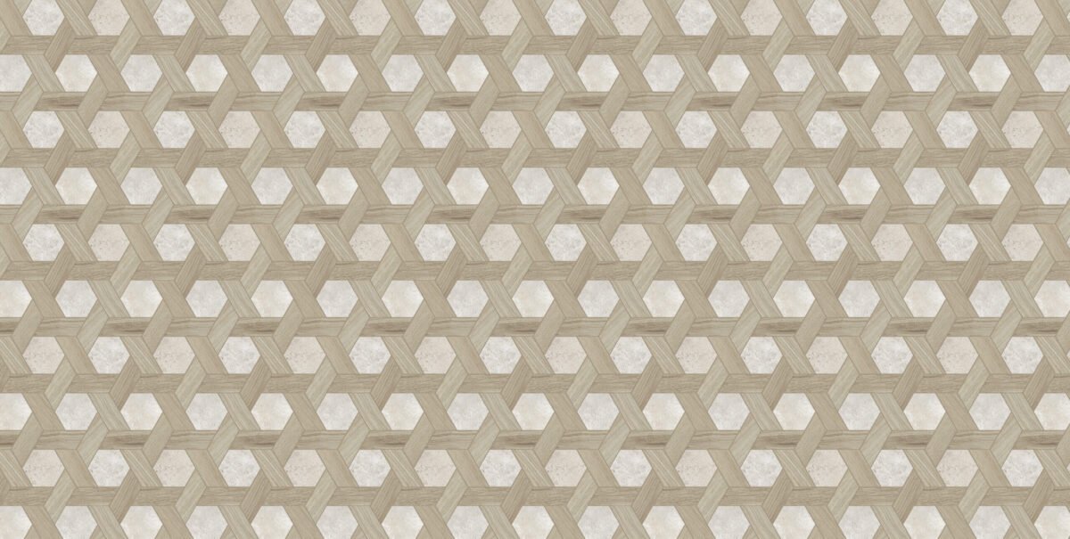Декоративные элементы La Fabbrica Il Cerreto Dec Chardonnay Beige MOSCP02, цвет белый бежевый, поверхность матовая, шестиугольник, 260x300