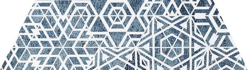 Мозаика Maciej Zien Boho Element Mozaikowy 5, цвет белый синий, поверхность матовая, прямоугольник, 72x254