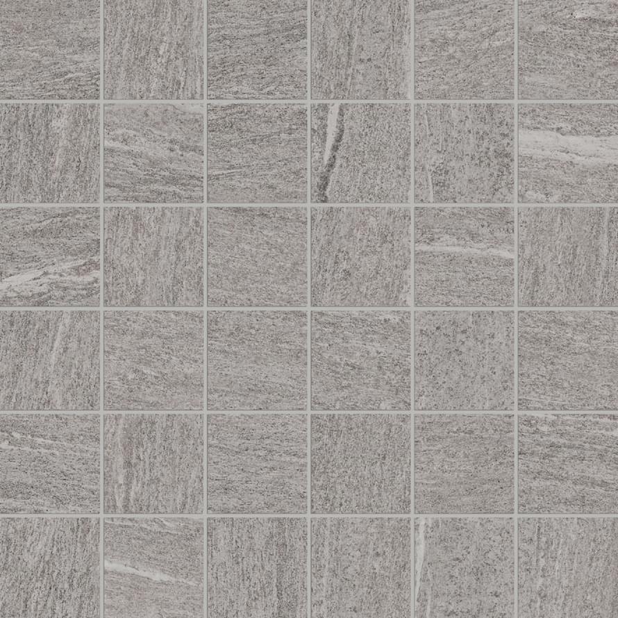 Мозаика Monocibec Crest Silver Mos (4,7X4,7) 82132, цвет серый, поверхность матовая, квадрат, 300x300