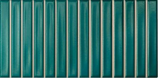 Керамическая плитка Wow Sweet Bars Teal Matt 128695, цвет бирюзовый, поверхность матовая, прямоугольник, 125x250