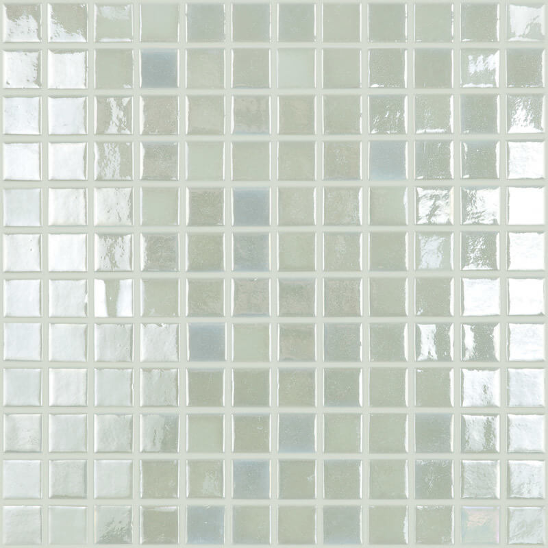 Мозаика Vidrepur Lux № 409, цвет белый, поверхность глянцевая, квадрат, 317x317