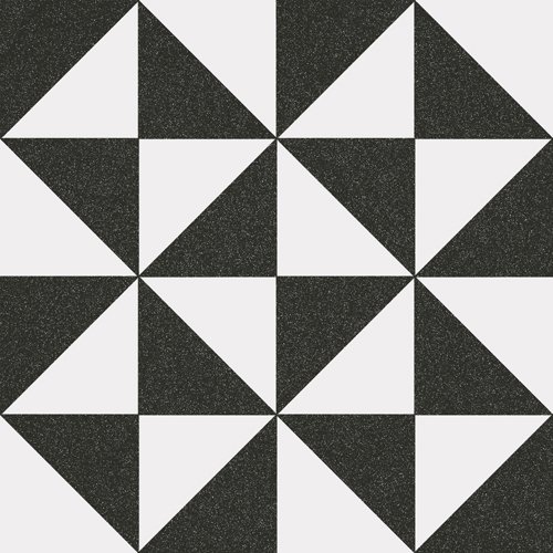 Декоративные элементы Vives 1900 Terrades Grafito, цвет чёрно-белый, поверхность матовая, квадрат, 200x200
